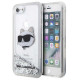 Karl Lagerfeld KLHCI8LNHCCS iPhone 7/8/ SE 2020/2022 silver/silver hardcase Glitter Choupette Head