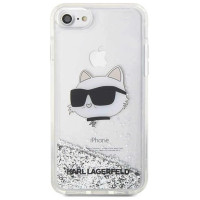 Karl Lagerfeld KLHCI8LNHCCS iPhone 7/8/ SE 2020/2022 silver/silver hardcase Glitter Choupette Head