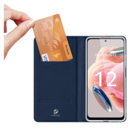 Dux Ducis Skin Pro Case for Xiaomi Redmi Note 12 Flip Card Wallet Stand Blue