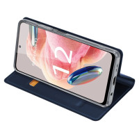 Dux Ducis Skin Pro Case for Xiaomi Redmi Note 12 Flip Card Wallet Stand Blue