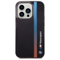 BMW Case BMW BMHCP14X22HVGV iPhone 14 Pro Max 6.7" black/black IML Tricolor Stripe