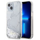 Guess Liquid Glitter Marble case for iPhone 14 - white