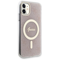 Guess GUHMN61H4STP iPhone 11 6.1" pink/pink hardcase 4G MagSafe