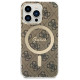 Guess GUHMP13LH4STW iPhone 13 Pro / 13 6.1" brown/brown hardcase 4G MagSafe