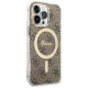 Guess GUHMP13LH4STW iPhone 13 Pro / 13 6.1" brown/brown hardcase 4G MagSafe
