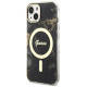 Guess GUHMP14MHTMRSK iPhone 14 Plus 6.7" black/black hardcase Golden Marble MagSafe