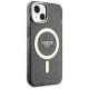 Guess Glitter Gold MagSafe case for iPhone 14 - black