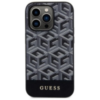 Guess GUHMP14XHGCFSEK iPhone 14 Pro Max 6.7" black/black hardcase GCube Stripes MagSafe
