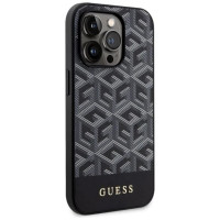 Guess GUHMP14XHGCFSEK iPhone 14 Pro Max 6.7" black/black hardcase GCube Stripes MagSafe