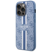 Guess GUHMP14LP4RPSB iPhone 14 Pro 6.1" blue/blue hardcase 4G Printed Stripes MagSafe