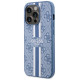 Guess GUHMP14LP4RPSB iPhone 14 Pro 6.1" blue/blue hardcase 4G Printed Stripes MagSafe