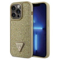Guess GUHCP14LHDGTPD iPhone 14 Pro 6.1" gold/gold hardcase Rhinestone Triangle
