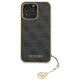 Guess 4G Charms Collection case for iPhone 14 Pro Max - gray