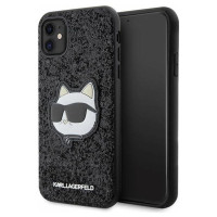 Karl Lagerfeld KLHCN61G2CPK iPhone 11 / Xr 6.1" black/black hardcase Glitter Choupette Patch