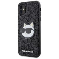 Karl Lagerfeld KLHCN61G2CPK iPhone 11 / Xr 6.1" black/black hardcase Glitter Choupette Patch
