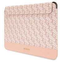 Guess GCube Stripes case for a 14" laptop - pink