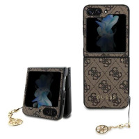Guess 4G Charms Collection case for Samsung Galaxy Z Flip 5 - brown