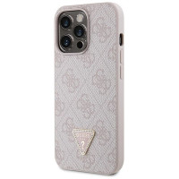 Guess GUHCP13LP4TDSCPP case for iPhone 13 Pro / 13 - pink Crossbody 4G Metal Logo