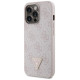 Guess GUHCP13LP4TDSCPP case for iPhone 13 Pro / 13 - pink Crossbody 4G Metal Logo