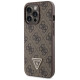 Guess GUHCP13LP4TDSCPW Case for iPhone 13 Pro / 13 - Brown Crossbody 4G Metal Logo