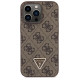 Guess GUHCP13LP4TDSCPW Case for iPhone 13 Pro / 13 - Brown Crossbody 4G Metal Logo