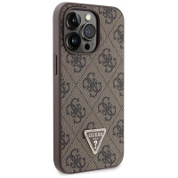 Guess GUHCP13LP4TDSCPW Case for iPhone 13 Pro / 13 - Brown Crossbody 4G Metal Logo