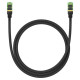 Baseus fast RJ45 cat. network cable. 8 40Gbps 1m braided black