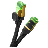 Baseus fast RJ45 cat. network cable. 8 40Gbps 1m braided black
