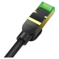 Baseus fast RJ45 cat. network cable. 8 40Gbps 1m braided black