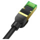 Baseus fast RJ45 cat. network cable. 8 40Gbps 1m braided black