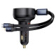 Baseus Enjoyment USB-C car charger with USB-C / Lightning 60W cable - black
