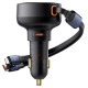 Baseus Enjoyment USB-C car charger with USB-C / Lightning 60W cable - black