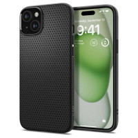 Spigen Liquid Air Case for iPhone 15 Plus - Matte Black
