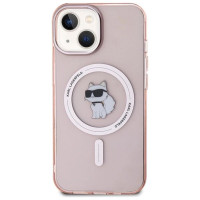 Karl Lagerfeld IML Choupette MagSafe case for iPhone 15 - pink