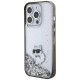 Karl Lagerfeld Liquid Glitter Choupette case for iPhone 15 Pro Max - transparent