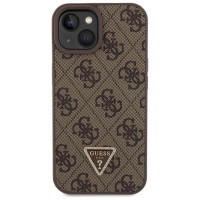 Guess GUHCP15SP4TDSCPW iPhone 15 6.1" brown/brown hardcase Crossbody 4G Metal Logo