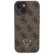 Guess GUHCP15SP4TDSCPW iPhone 15 6.1" brown/brown hardcase Crossbody 4G Metal Logo