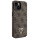 Guess GUHCP15SP4TDSCPW iPhone 15 6.1" brown/brown hardcase Crossbody 4G Metal Logo