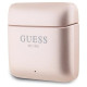 Guess GUTWSSU20ALEGP TWS Bluetooth Earphones + Dock Rose Gold/Rose Gold Printed Logo