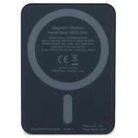 Guess MagSafe 4G Strassed Metal Logo induction power bank 15W 5000mAh - black