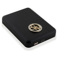 Guess MagSafe 4G Strassed Metal Logo induction power bank 15W 5000mAh - black
