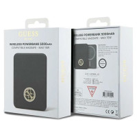 Guess MagSafe 4G Strassed Metal Logo induction power bank 15W 5000mAh - black