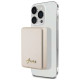 Guess MagSafe Metal Script Logo induction power bank 15W 5000mAh - gold