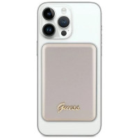 Guess MagSafe Metal Script Logo induction power bank 15W 5000mAh - gold