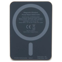 Guess MagSafe Metal Script Logo induction power bank 15W 5000mAh - gold
