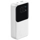 Joyroom Mini power bank with built-in cables Joyroom JR-PBC06 30W 10000mAh - white