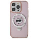 Karl Lagerfeld KLHMP15LHMRSCHP iPhone 15 Pro 6.1" pink/pink hardcase Ring Stand Choupette Head MagSafe