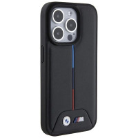 BMW Quilted Tricolor iPhone 15 Pro Case - Black
