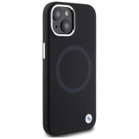 BMW Signature Liquid Silicone MagSafe case for iPhone 15 - black