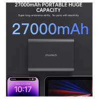 Choetech B635BK USB-A / USB-C Powerbank 22.5W 27000mAh - black